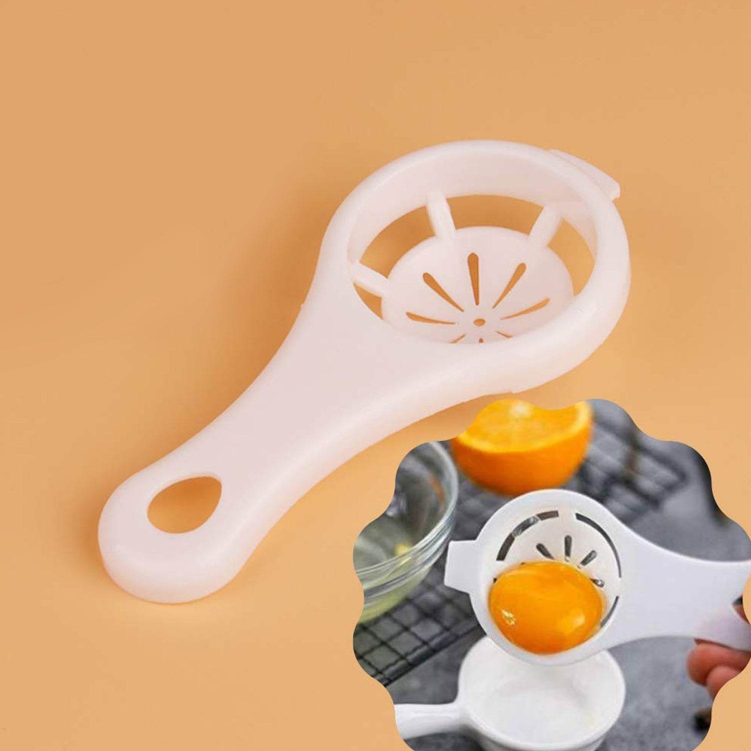 Plastic Egg Yolk Separator, Egg White Yolk Filter Separator - Bachat Club