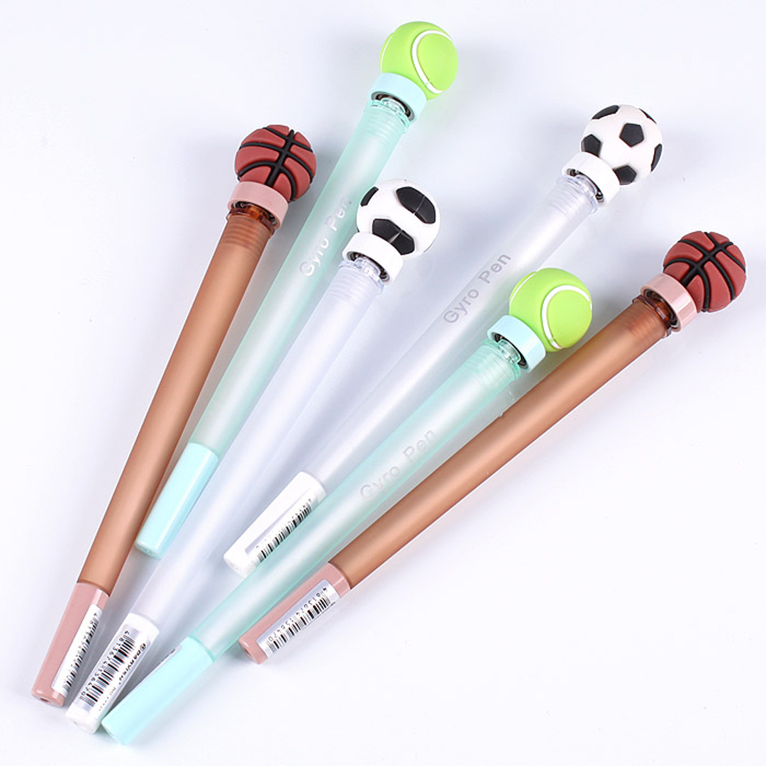 Sports Ball Rotating Spinner Pen