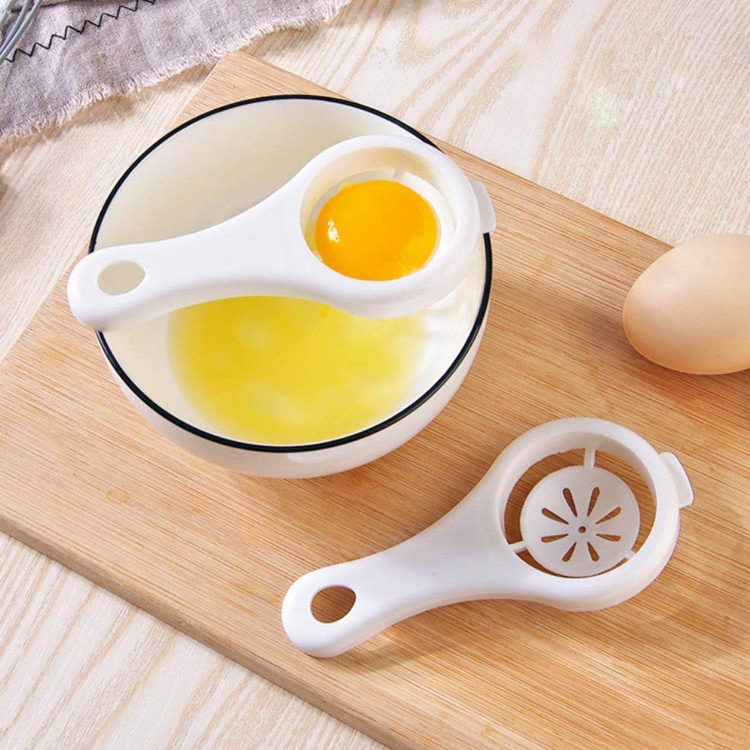 Plastic Egg Yolk Separator, Egg White Yolk Filter Separator - Bachat Club