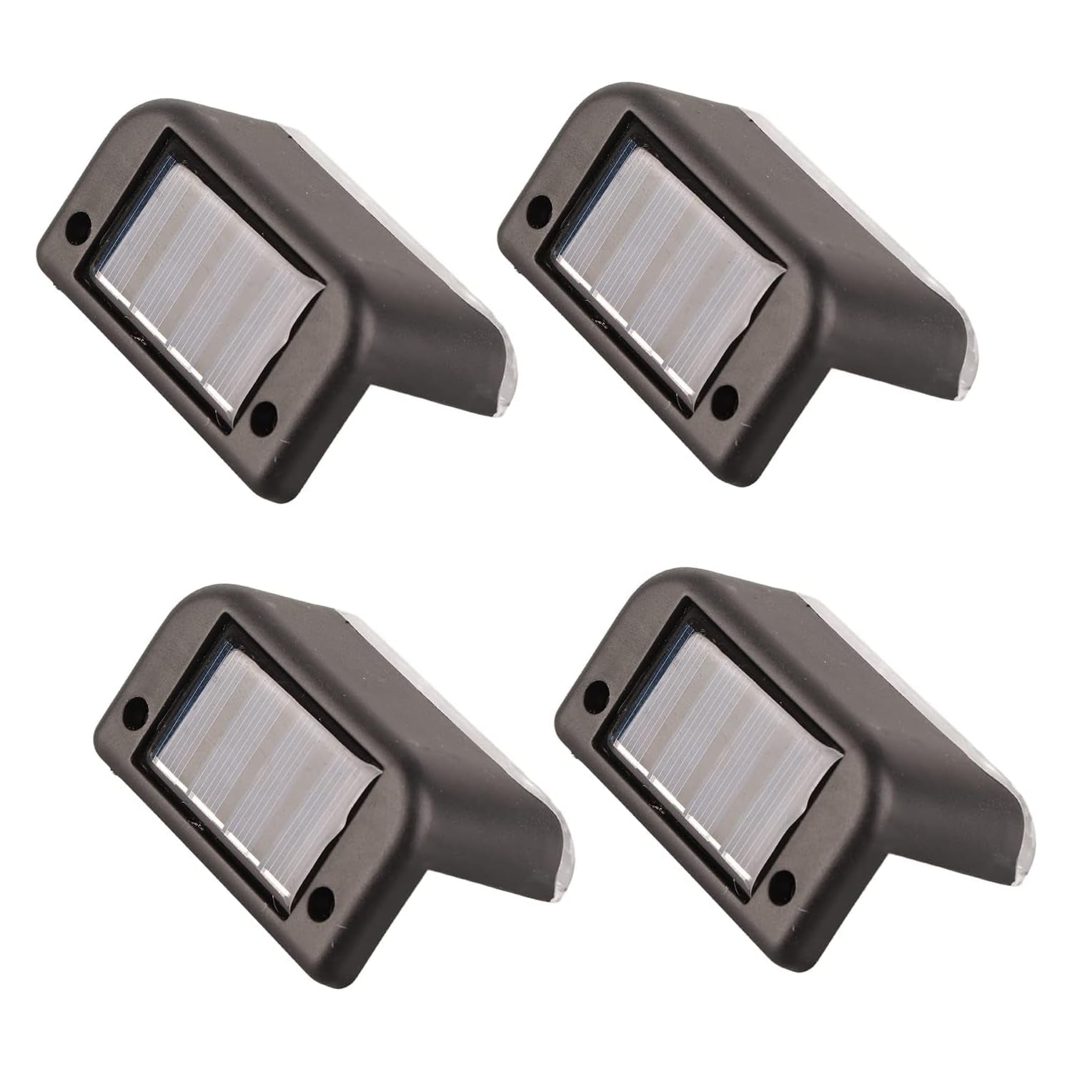 4-Piece Solar Waterproof Garden, Stair & Railing Lights