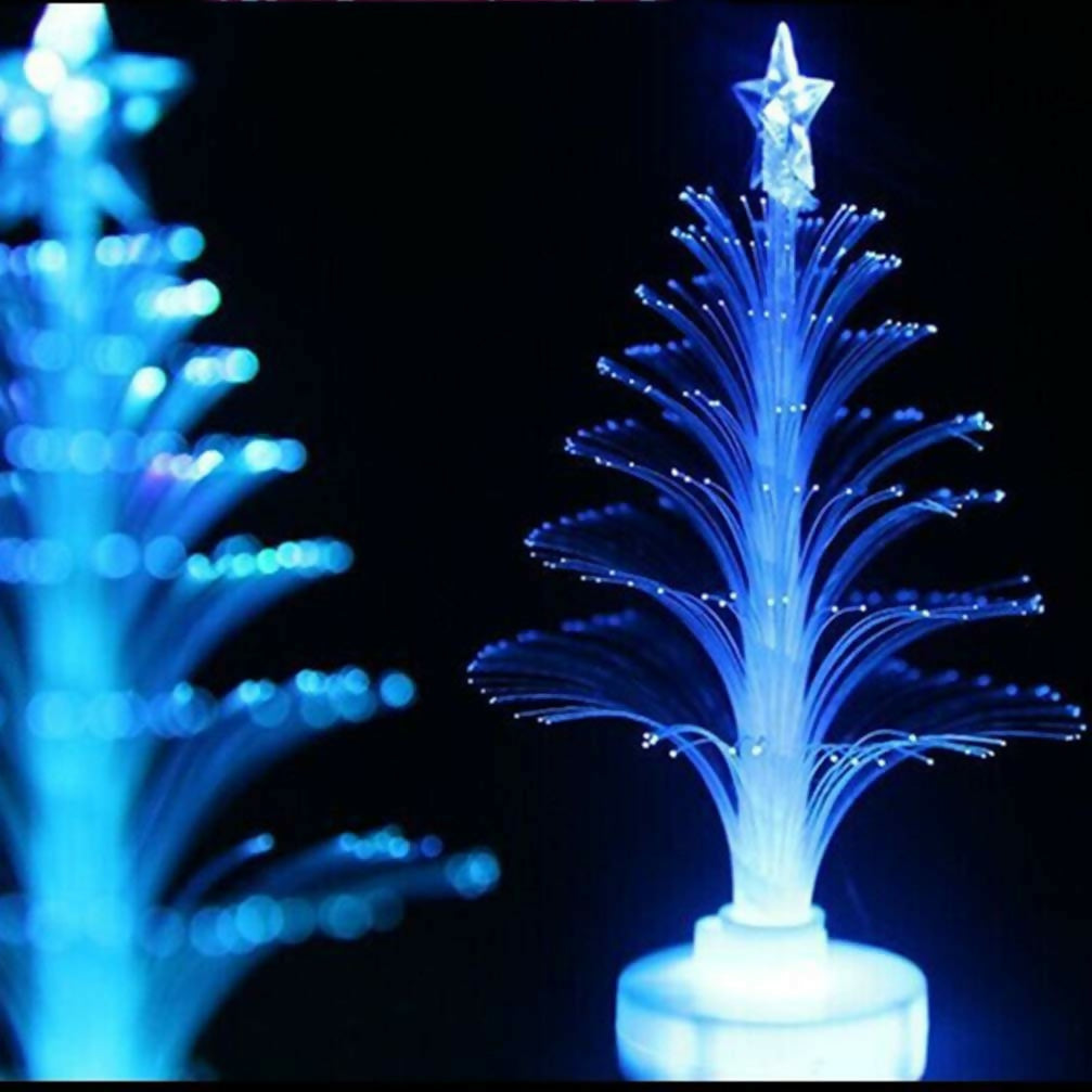 Multicolor Glowing LED Fiber Optic Small Christmas Tree
