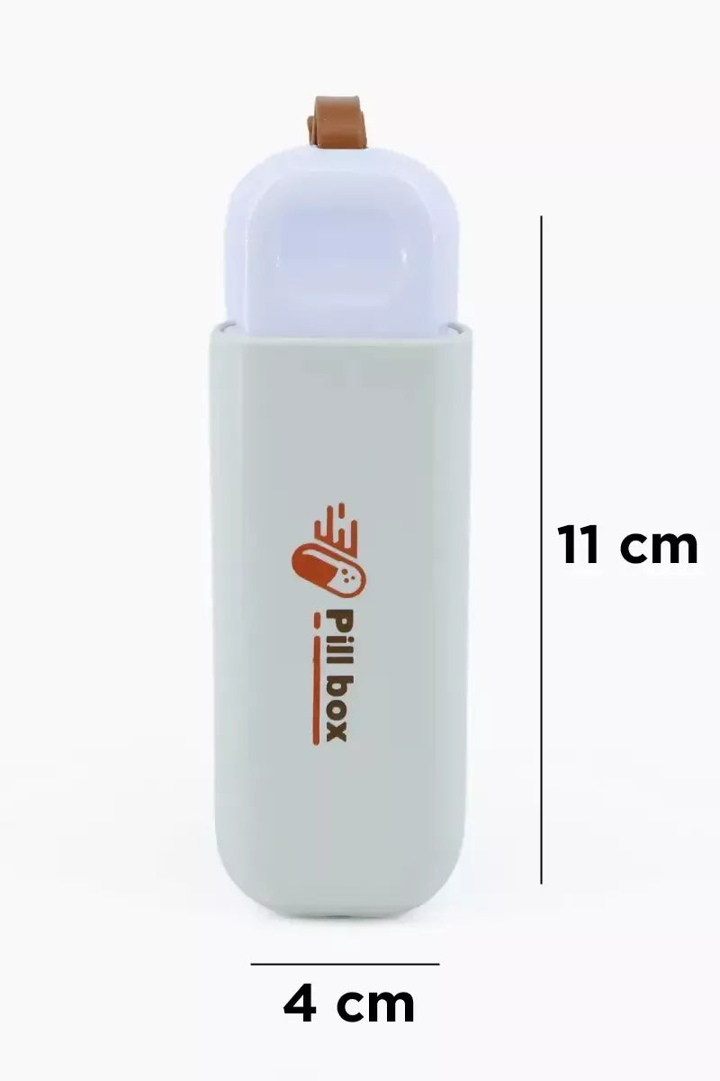 Plastic Portable 3 Compartments Pill Box - Pack of 1