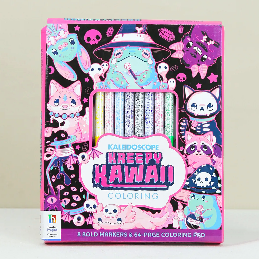 Kreepy Kawaii Coloring Kit With Marker