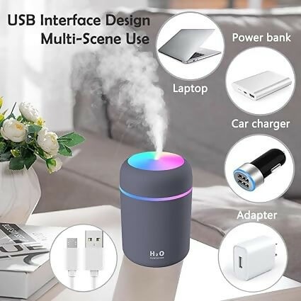 Portable H2O Humidifier - Pack of 1 ( Random Color )