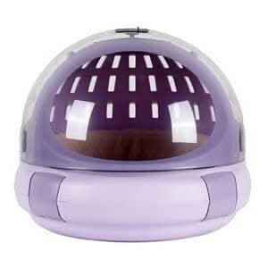 PetGains PGKB 2-in-1 Capsule Pet Carrier & Bed (Purple)