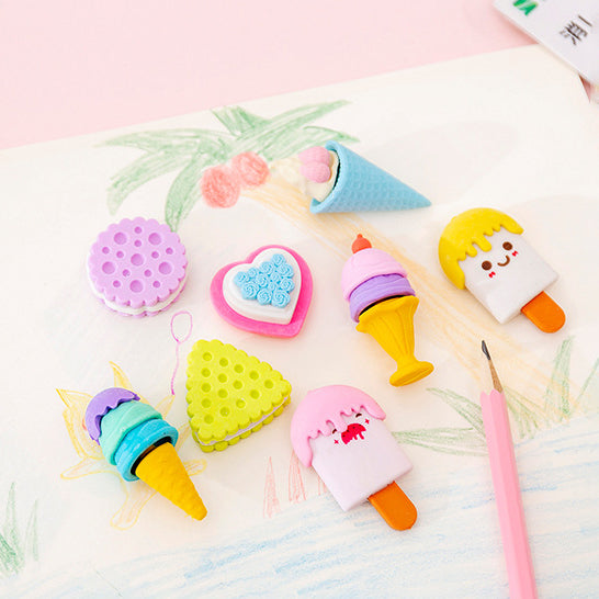 Delicious Deserts Eraser Set of 4