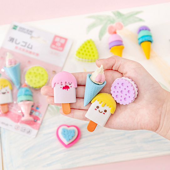 Delicious Deserts Eraser Set of 4