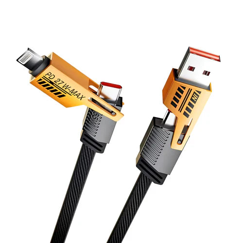 PowerMax 4-in-1 Fast Charging Data Cable For Apple & Android