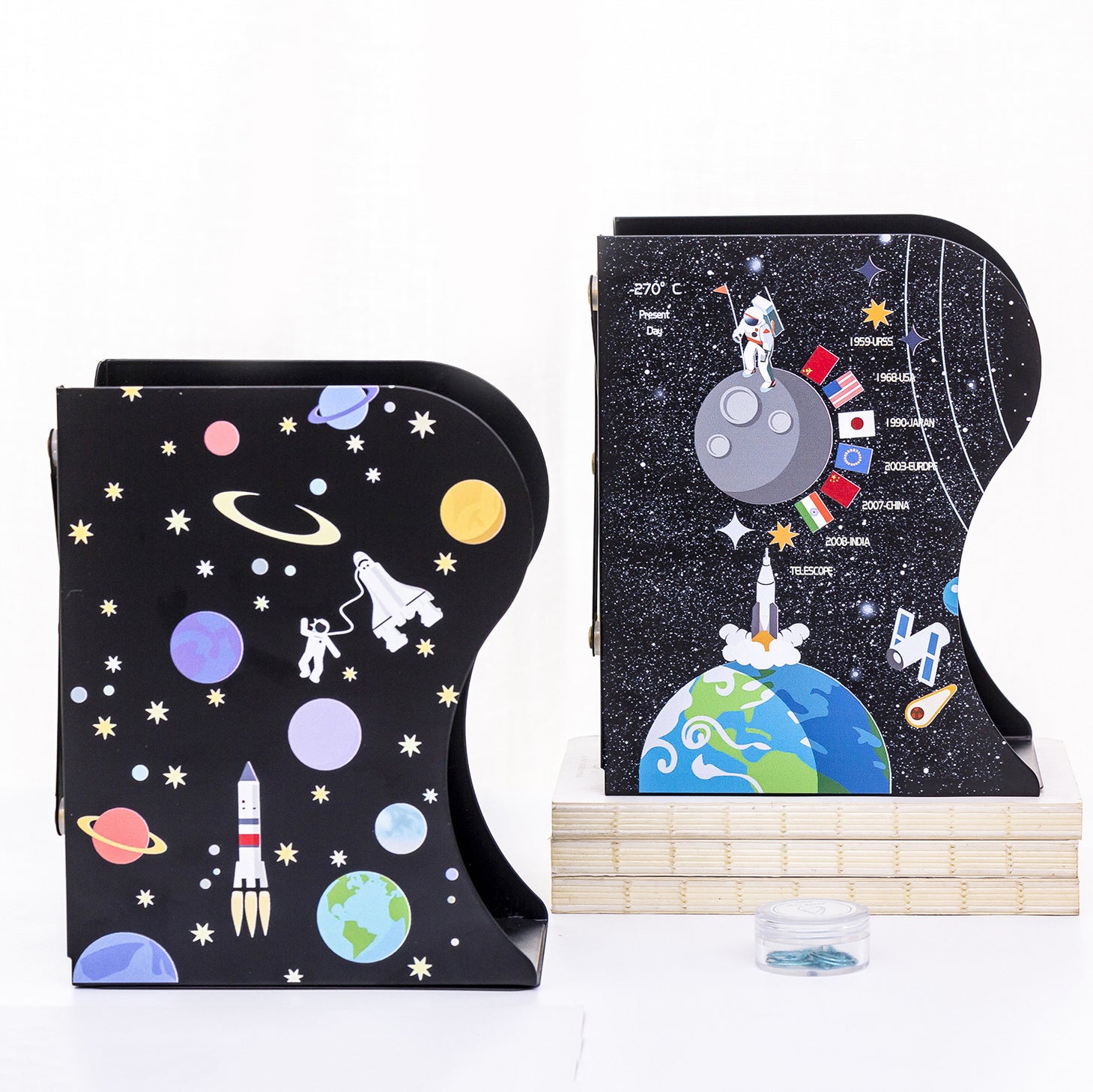 Space Astronaut Adjustable Bookshelf | Book Organizer