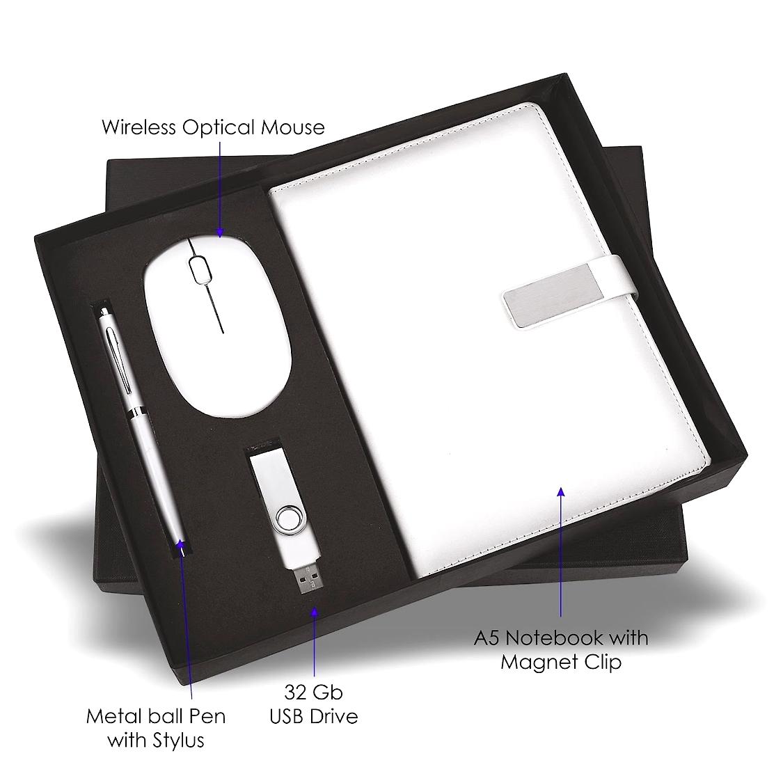Corporate Companion Set:  Pen, Mouse, USB Drive & Diary