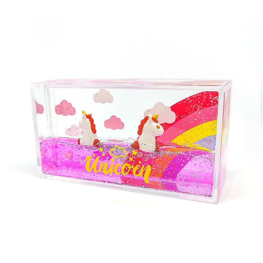 Magical Floating Unicorn Showcase Ornament