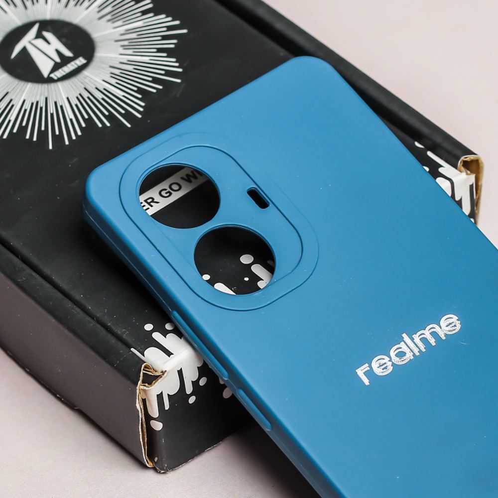 Cosmic Blue Spazy Silicone Case for Realme 10 Pro Plus
