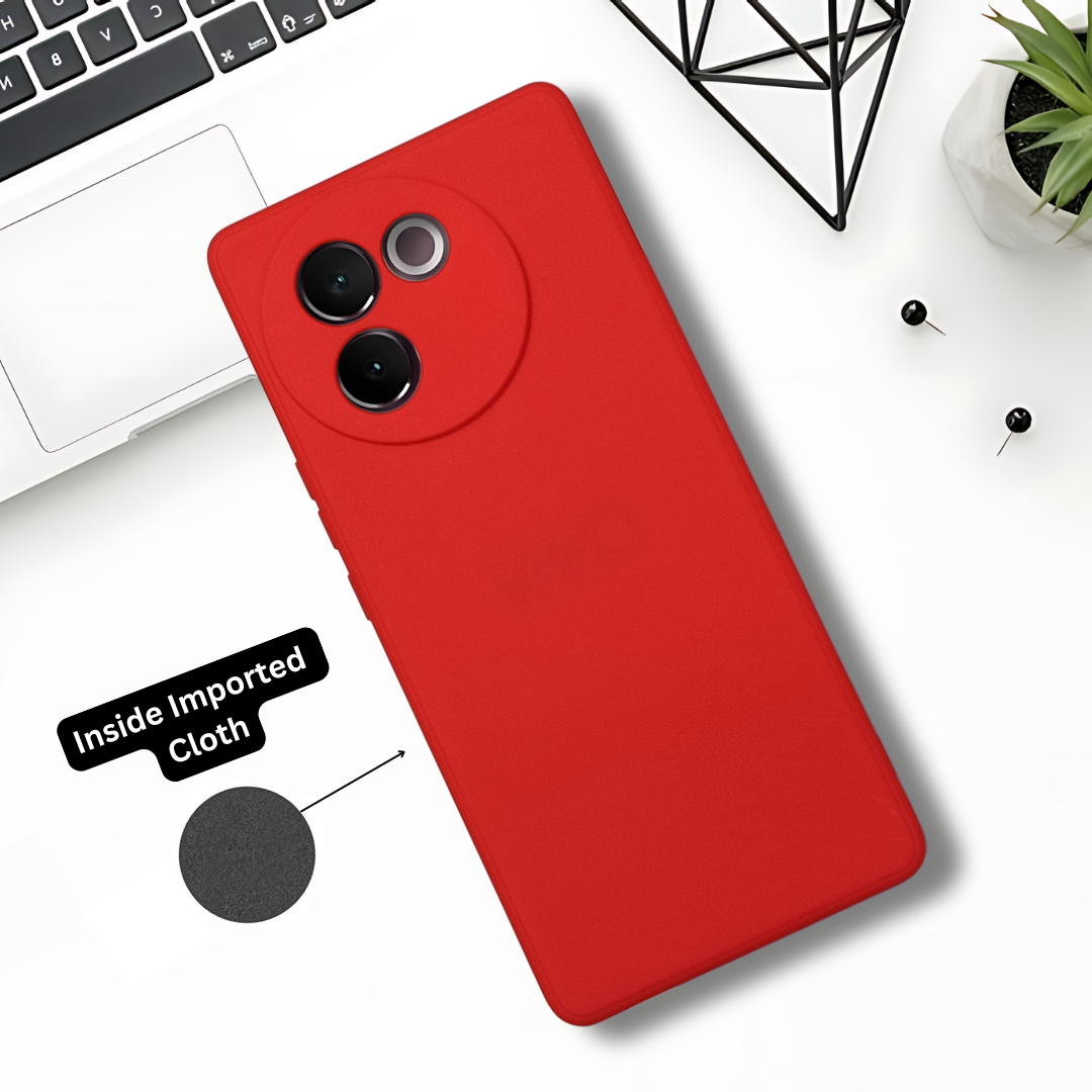 Red Candy silicone Case for Vivo V30E