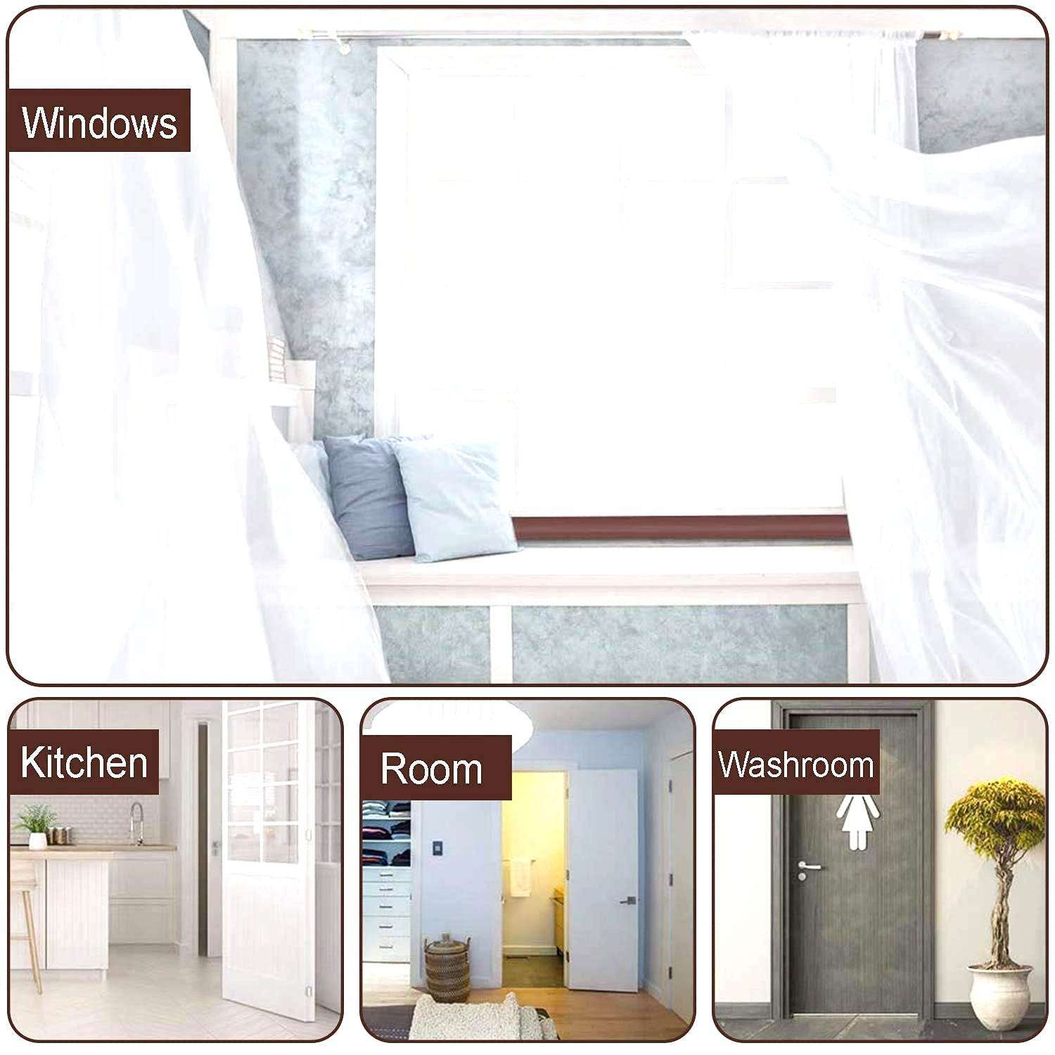 Twin Door Draft Stopper / Guard Protector for Doors and Windows - Bachat Club