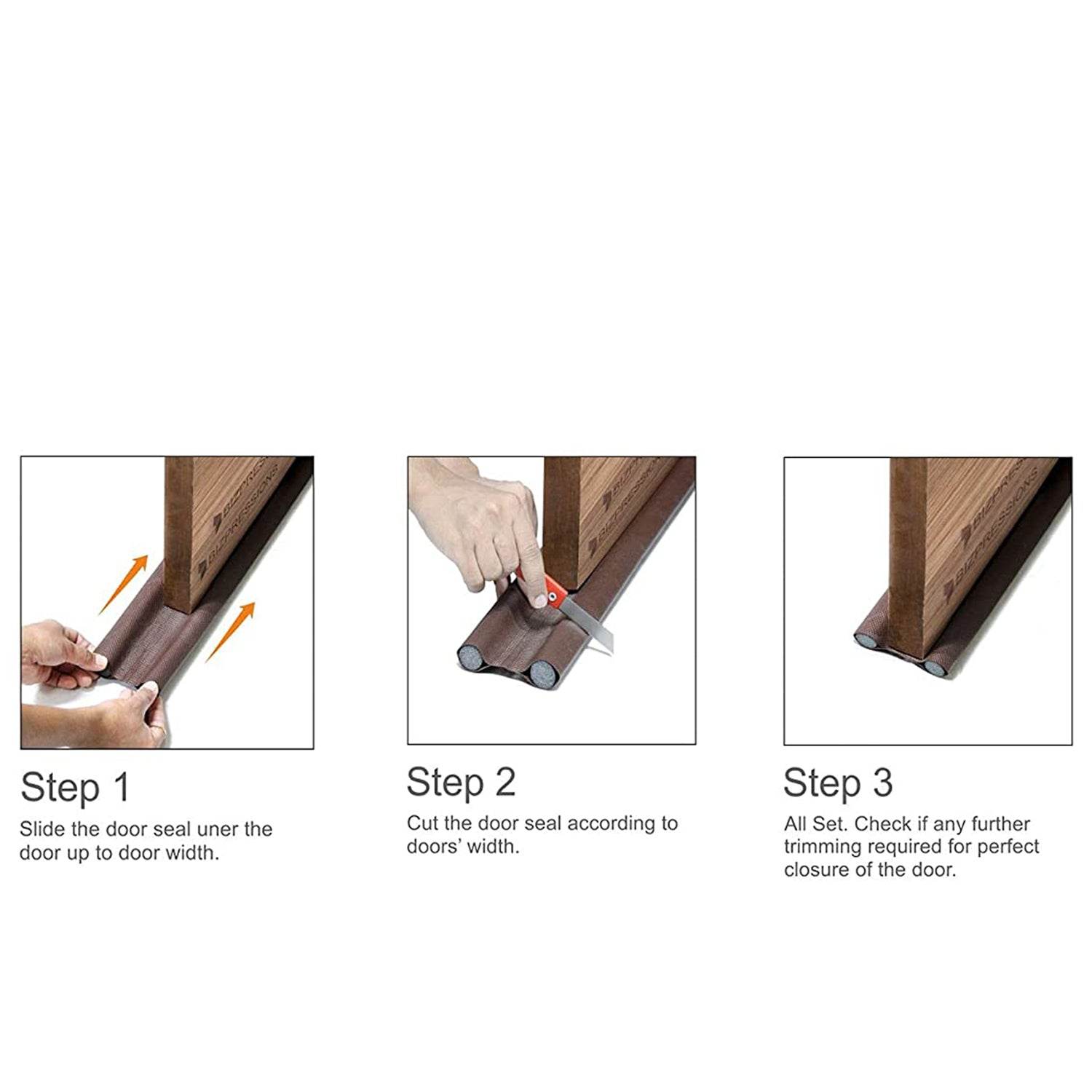 Twin Door Draft Stopper / Guard Protector for Doors and Windows - Bachat Club