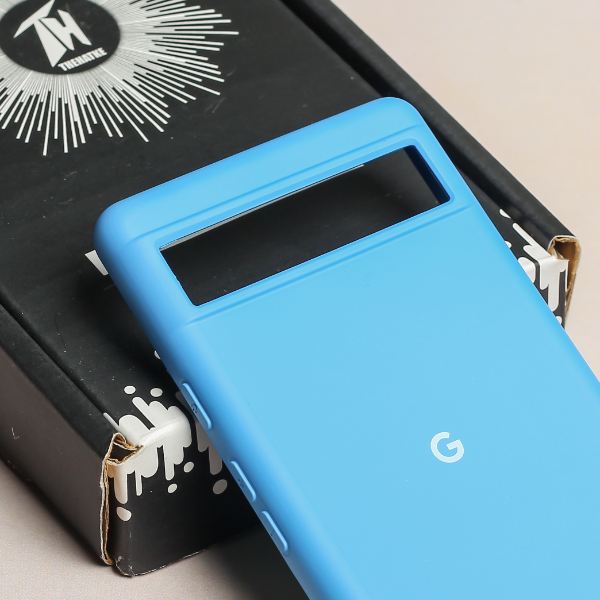 Sky blue Original Silicone case for Google Pixel 6A