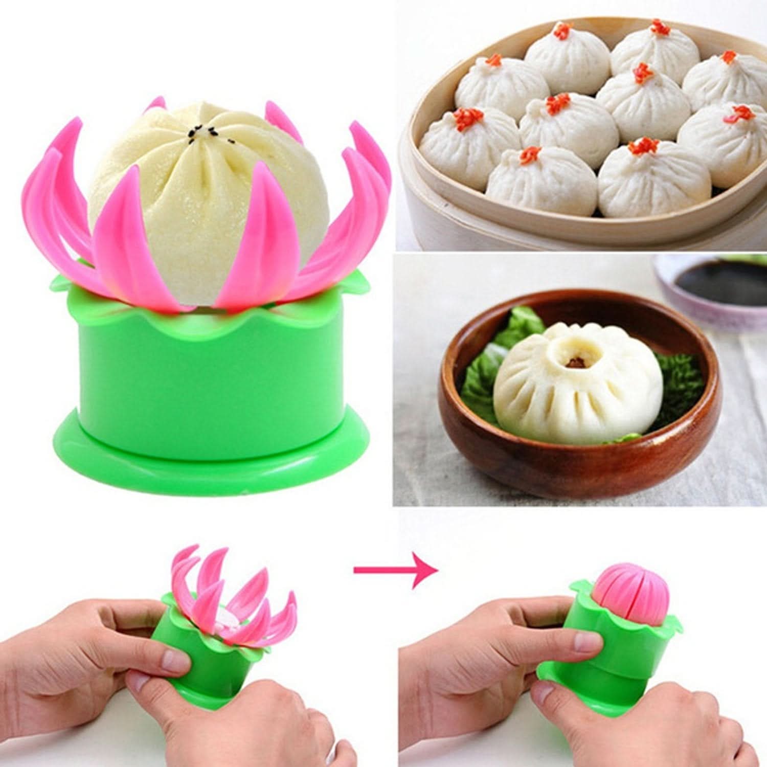 Steamed Stuffed Bun Making Mold (2 pcs)