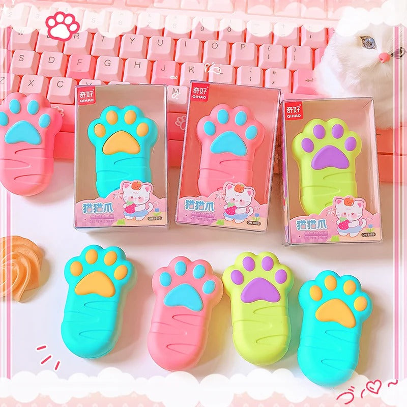 Kawaii Cat Paw Eraser – The Cutest Way to Erase!