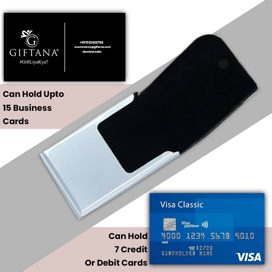 Steel Slim Pocket Card Holder (Brown)