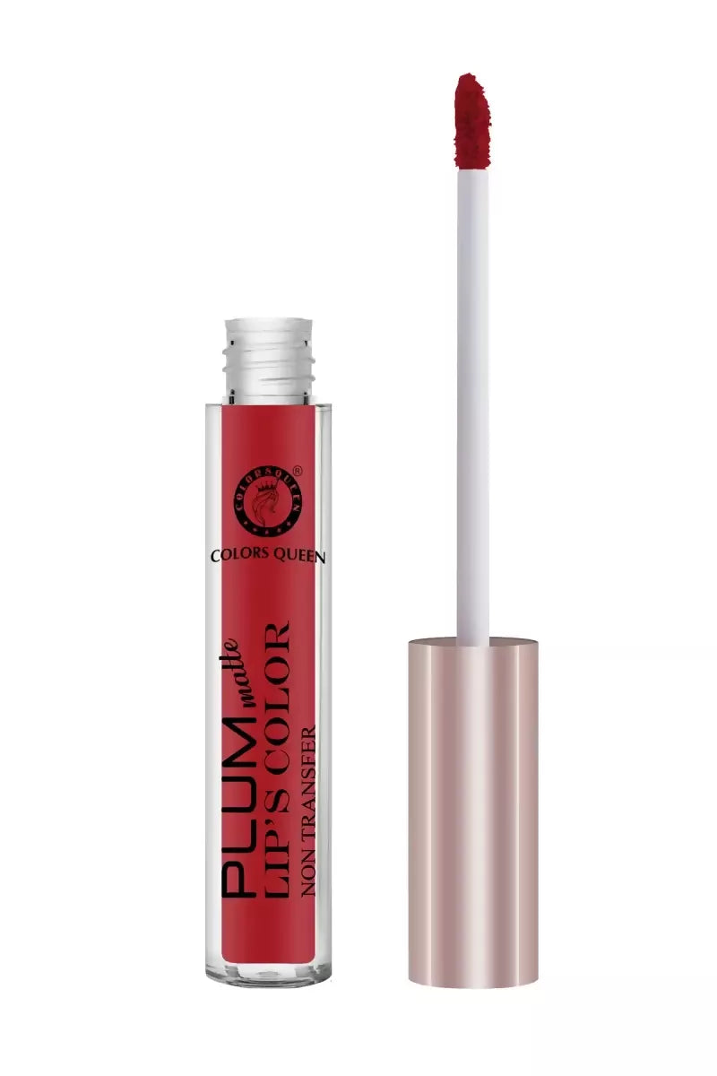 Colors Queen Plum Matte Long Lasting Waterproof Lipstick (7gm, Red)
