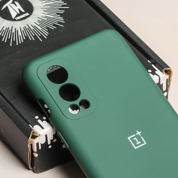 Dark Green Camera Original Silicone case for Oneplus Nord 2