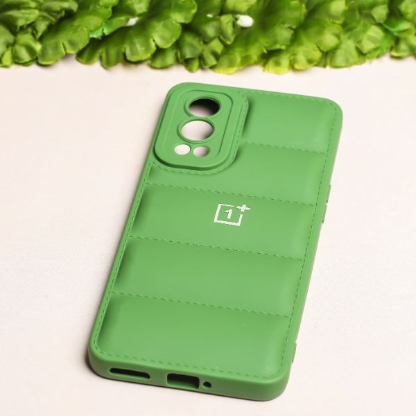 Dark Green Puffon silicone case for Oneplus Nord 2