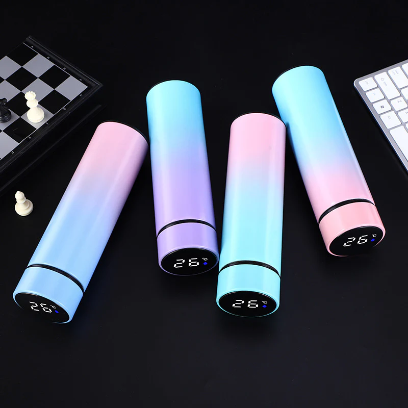 Personalized LED Temperature Bottle - Corporate Gift