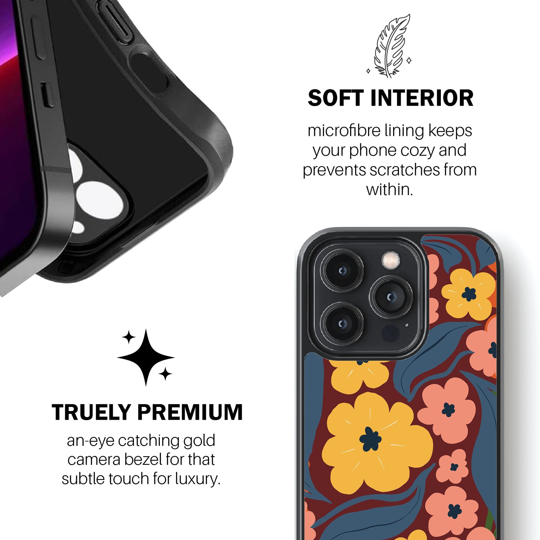 Midnight Bloom Phone Cover