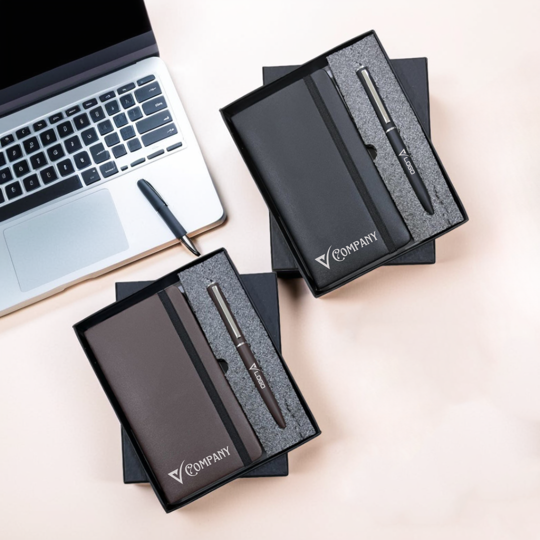 Executive Duo: Notebook and Pen Corporate Gift Set