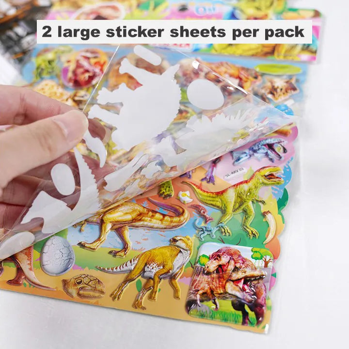3D Educational Puffy Sticker  (Pack of 2 Sheets)