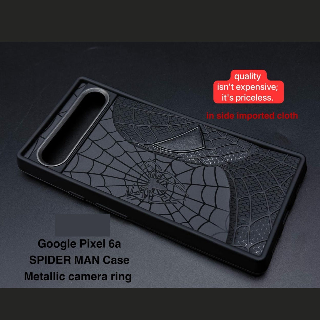 SP-Superhero Engraved logo silicon Case for Google Pixel 6A