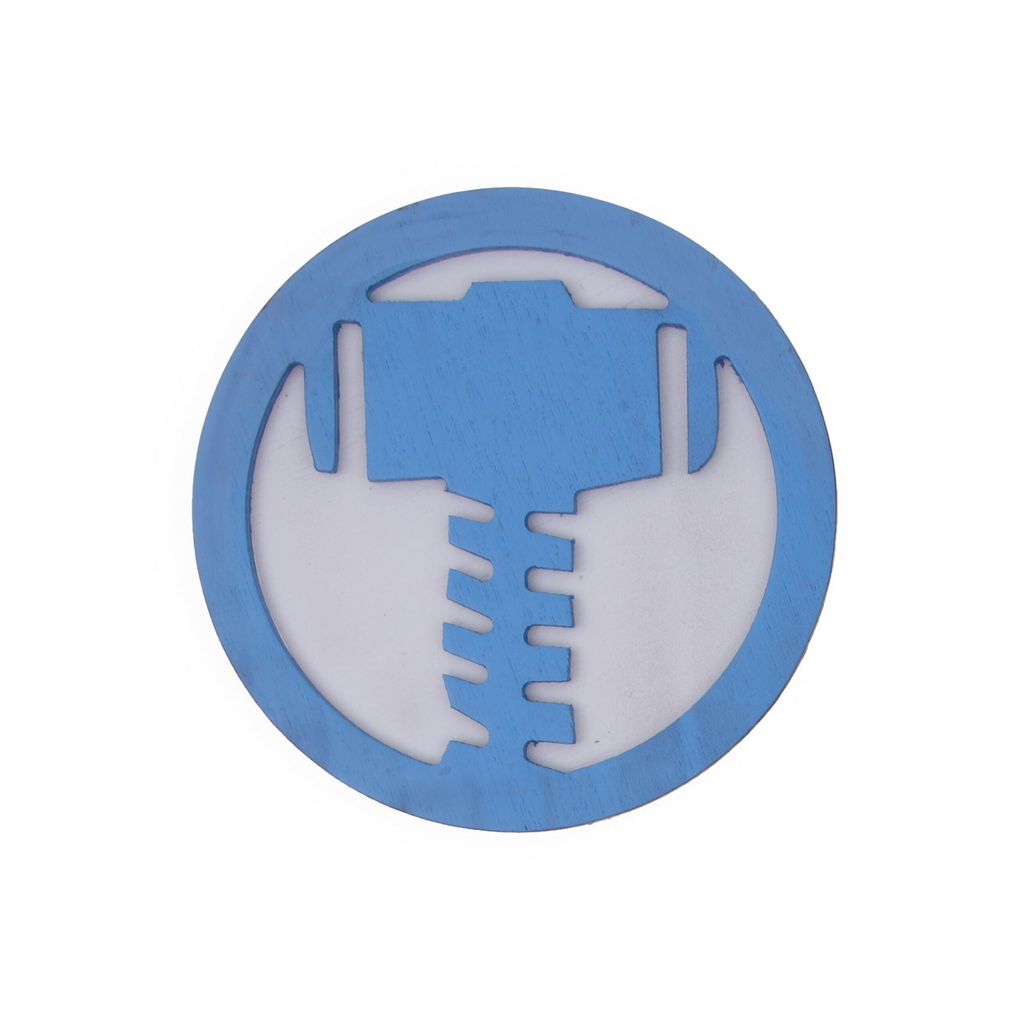 Marvel - Thor Wood Wall Mount, Geometric Nursery Wall Decor, 3D Wooden Superhero Logo Wall Hanging - 6 inches (1 Pieces)