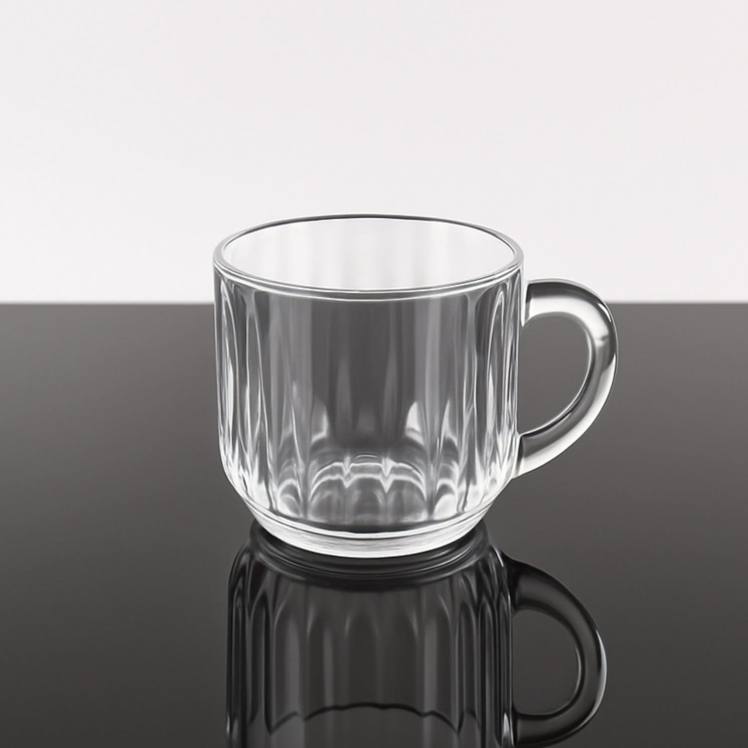 Unbreakable Transparent Plastic Tea Cups (Set Of 6 Pc)