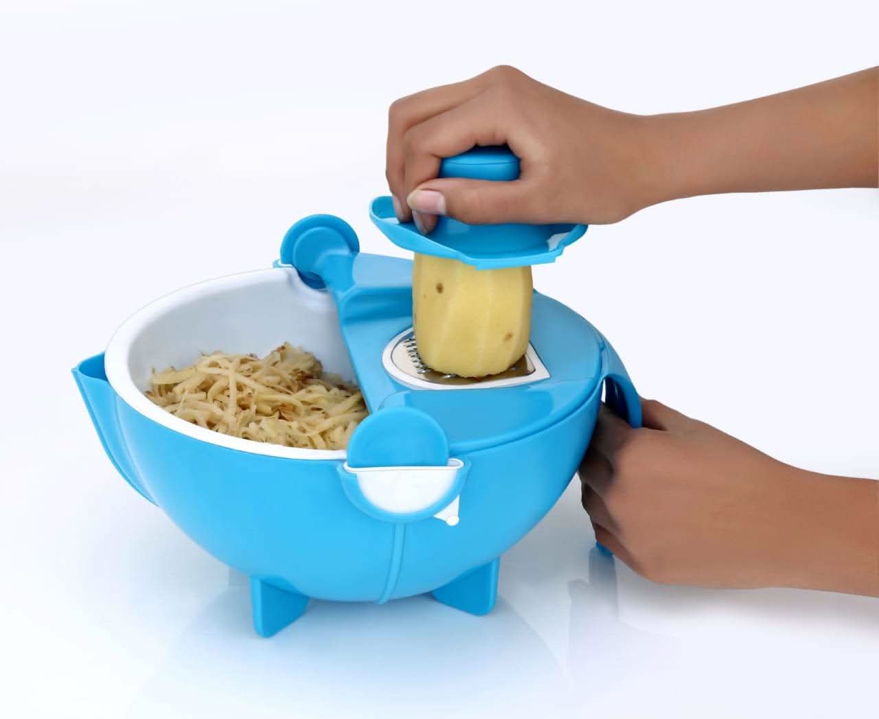 10-in-1 Veg Cutter & Slicer with Drain Basket