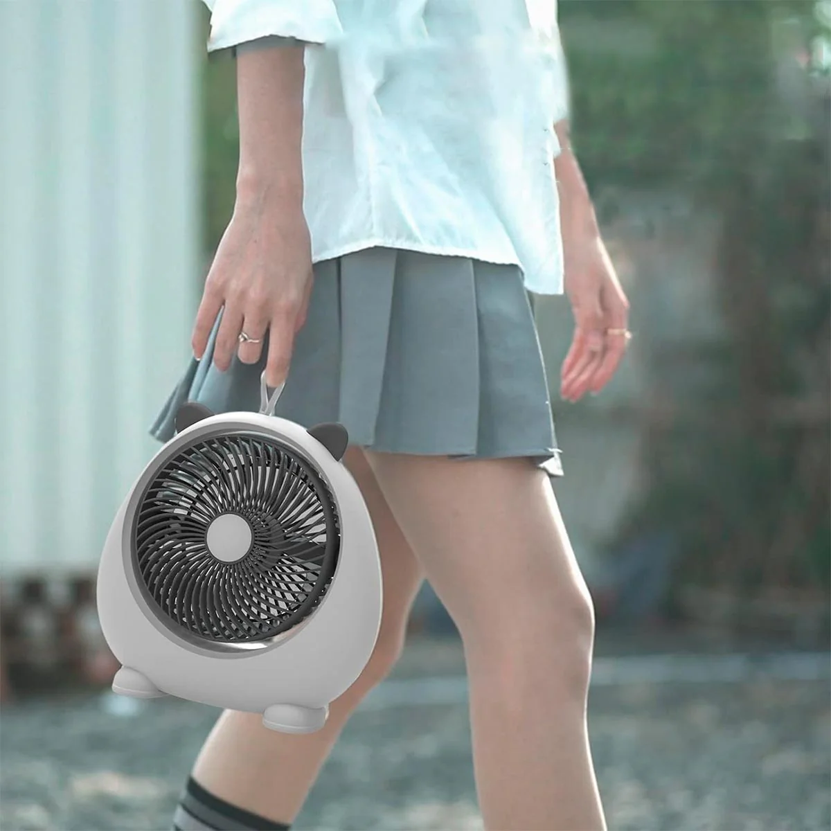 Travel-Ready 3-Speed Portable Desk Fan