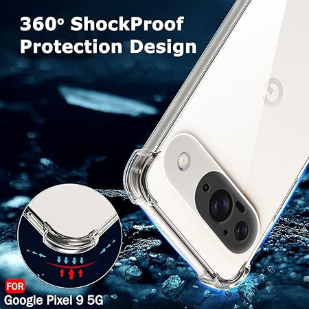 SilicaClear Transparent Silicone Case for Google Pixel 9