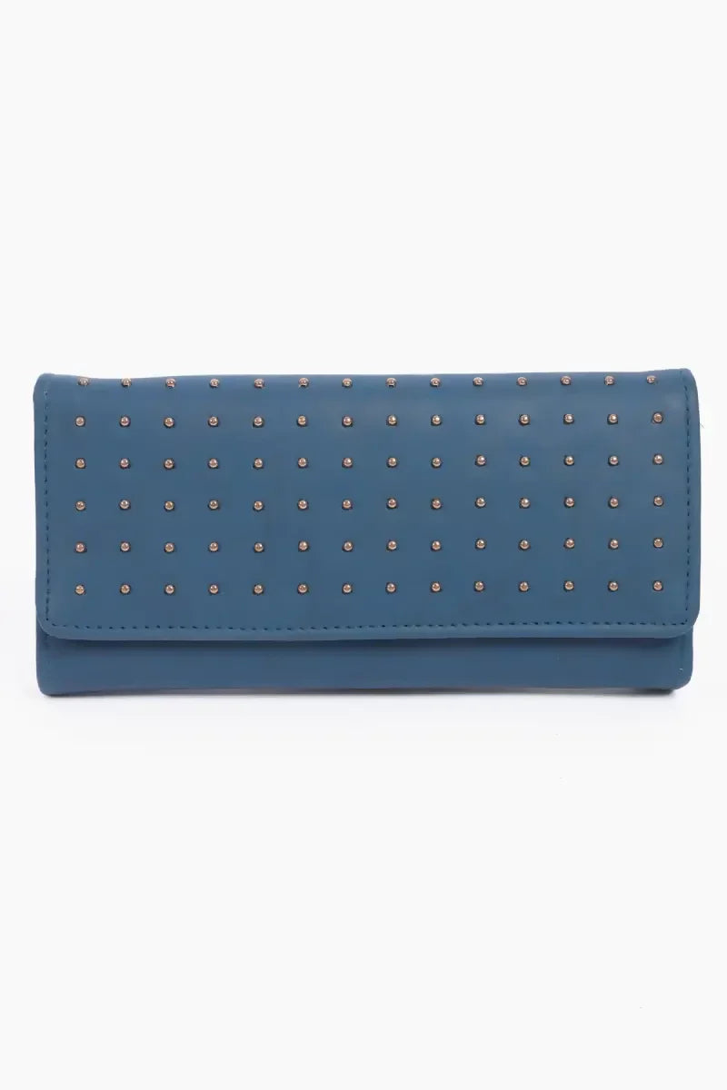 Women's Embellished Envelope Wallet Purse - Teal