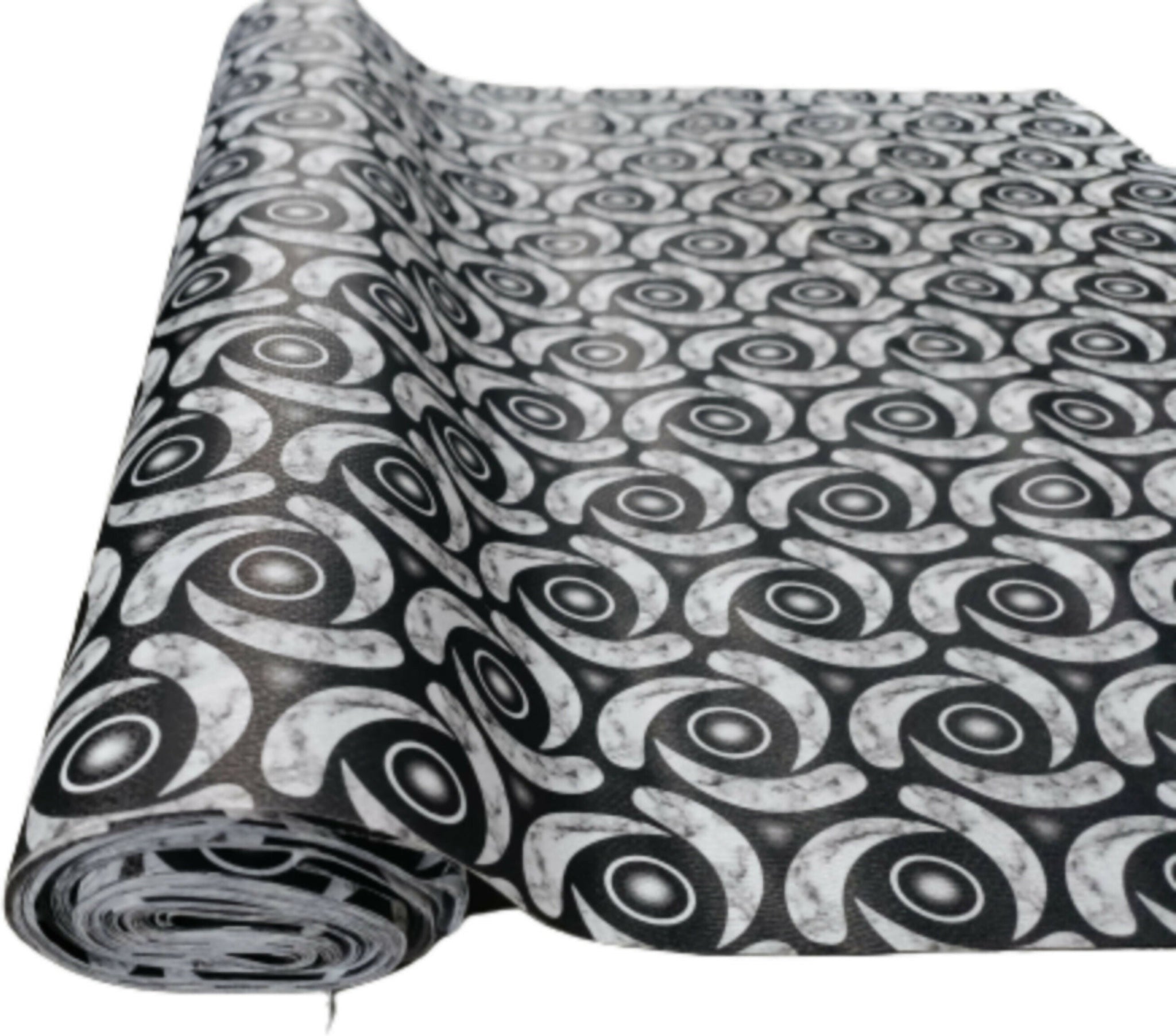 Mopak Décor ShelfLiner used for Wardrobe kitchen cabinet Drawer Slab Roll (Black)