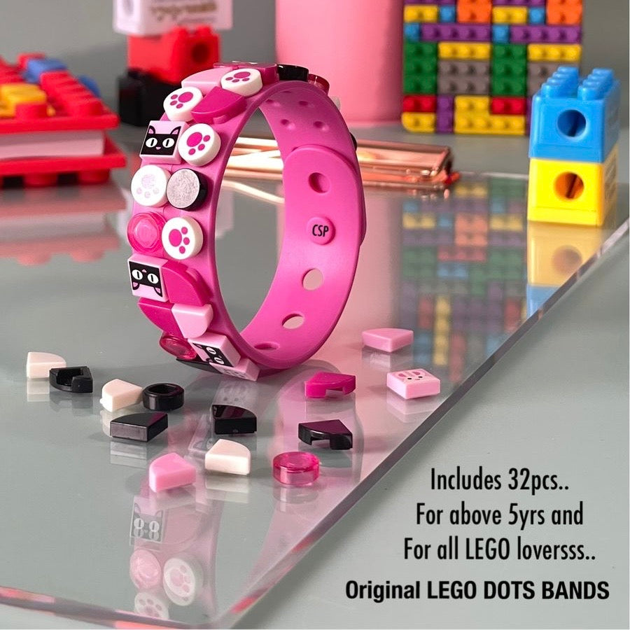 DIY Dots Blocks Silicone Wrist Band