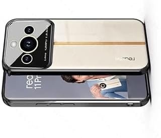 Luxury Plating Black Camera Protection Transparent Case for Realme 11 pro plus