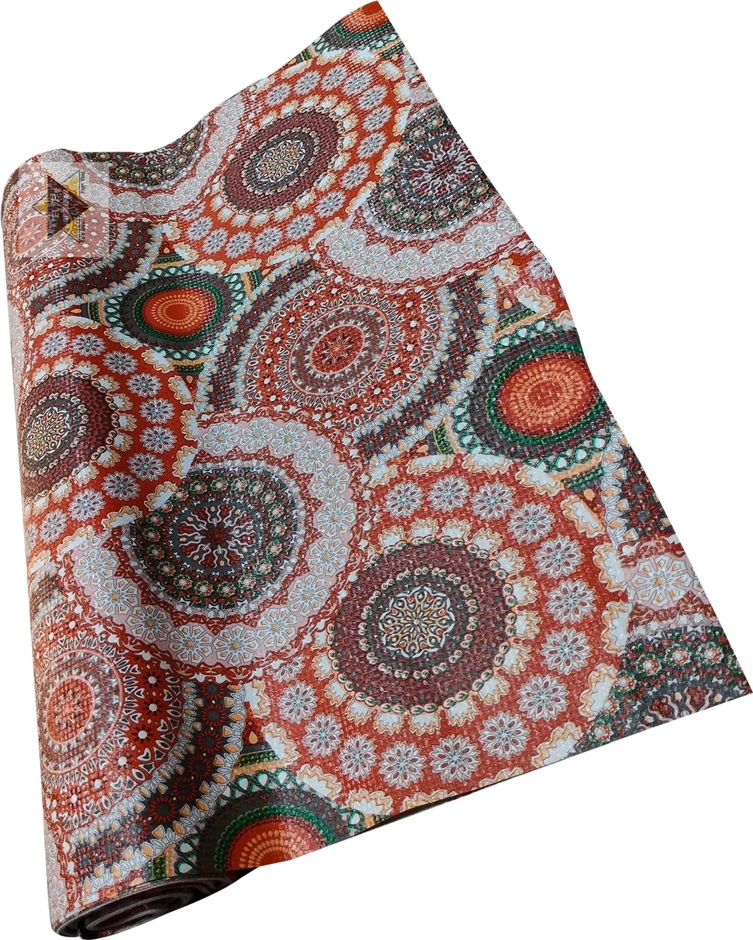 mopak decor Polyester Solid Fridge Mat & Cover50045(Orange)