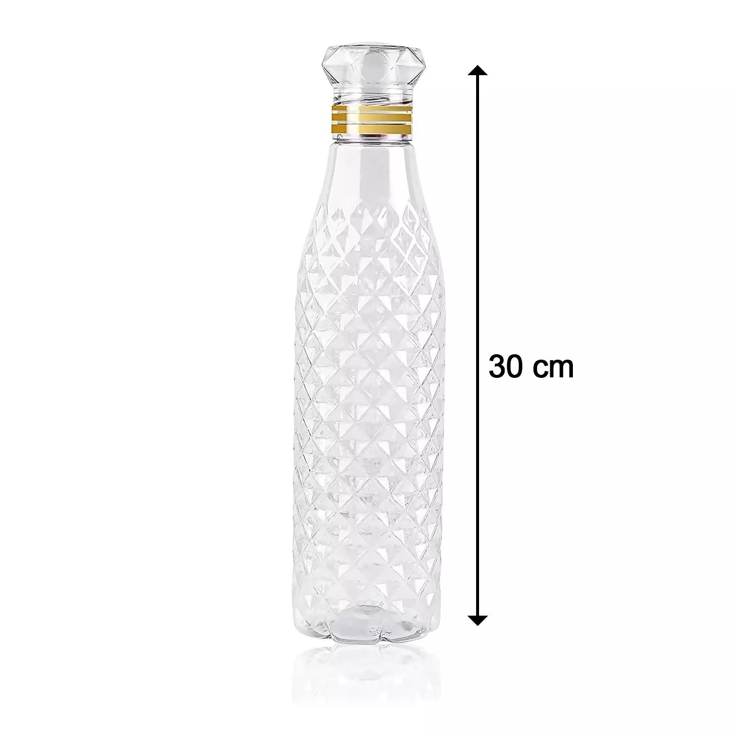 SLATOINDIA Diamond Water Bottles 1 Ltr (3 Pcs Set) (Multicolor)