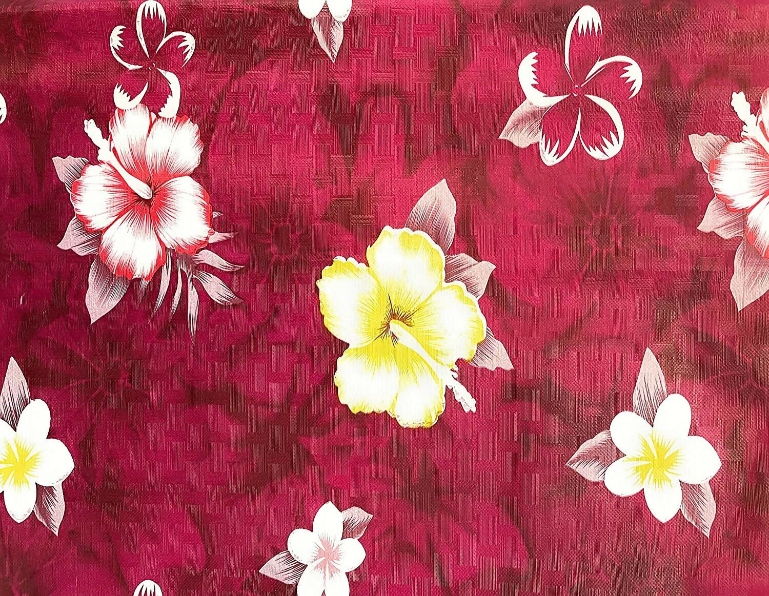 Mopak Decor ShelfLiner used for Wardrobe kitchen cabinet Drawer Slab Roll (Maroon Yellow Flower)