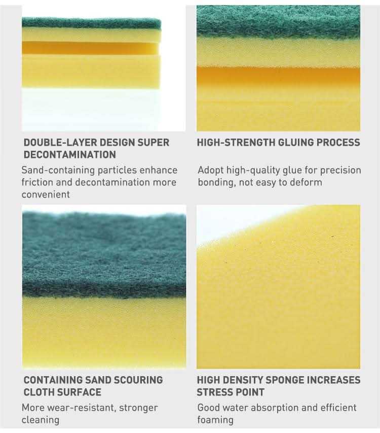 Cleaning Dish Scrubber 6PC – Heavy-Duty Multi-Surface Scrub Pads