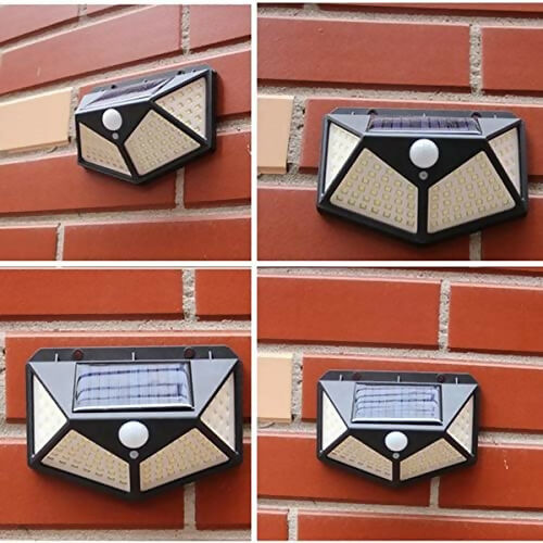 Solar Powered Motion Sensor Outdoor Light (100 LEDs & 270° Wide Angle)