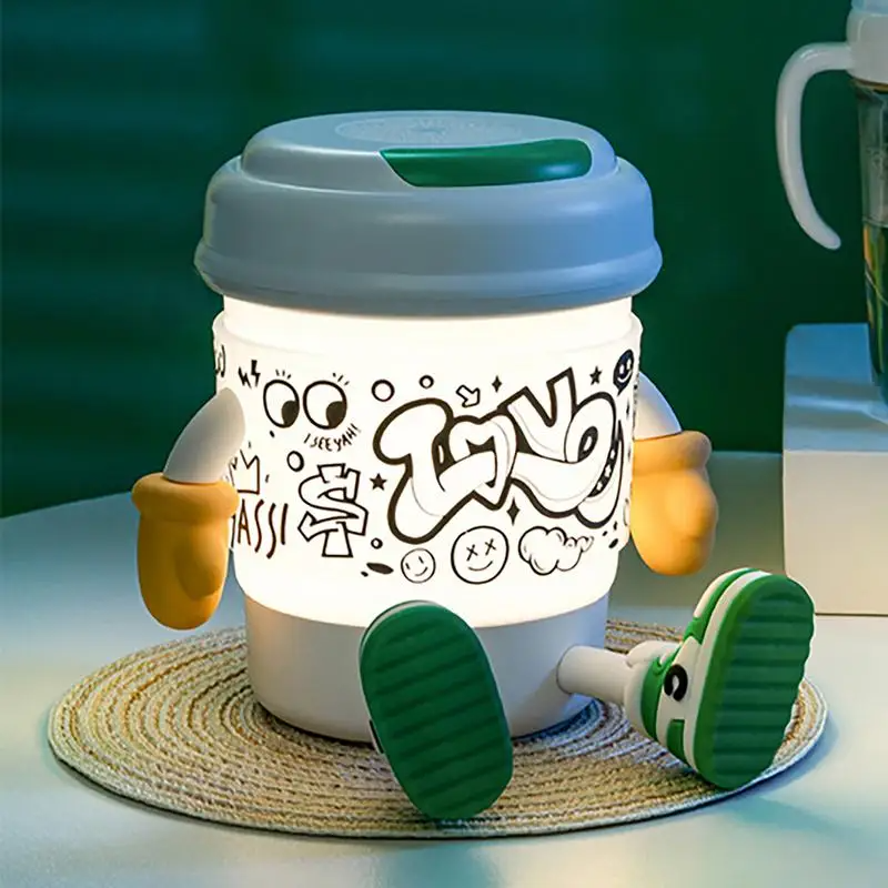 Coffee Cup Night Light Bluetooth Speaker! ☕️✨