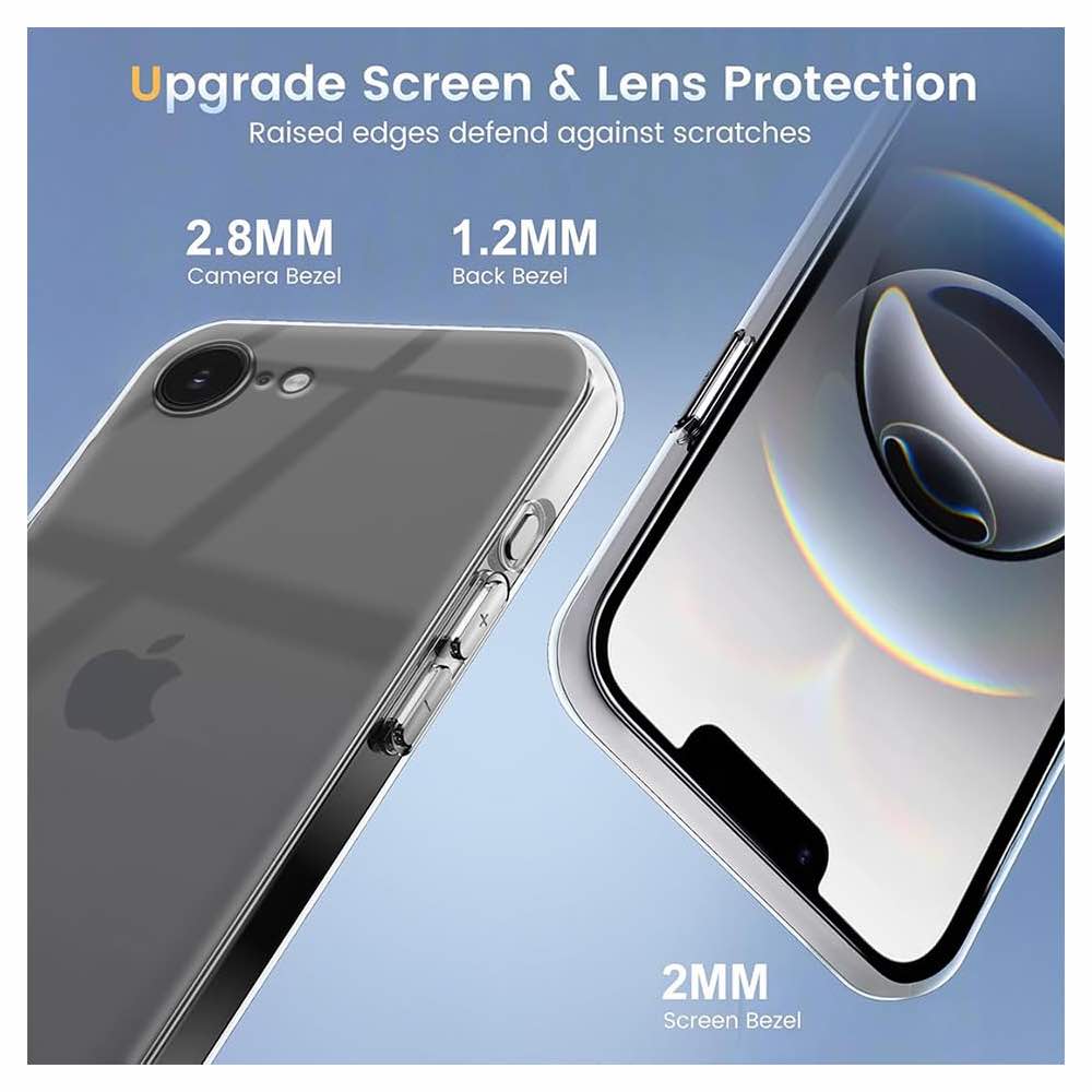 SilicaClear Transparent Silicone Case for Apple Iphone 16E