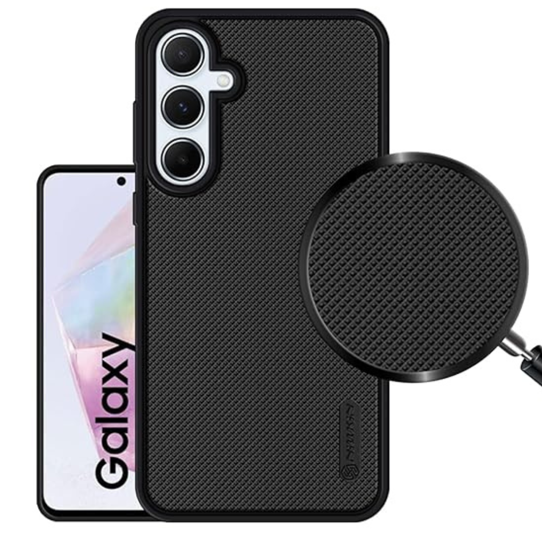 Black Niukin Silicone Case for Samsung A35