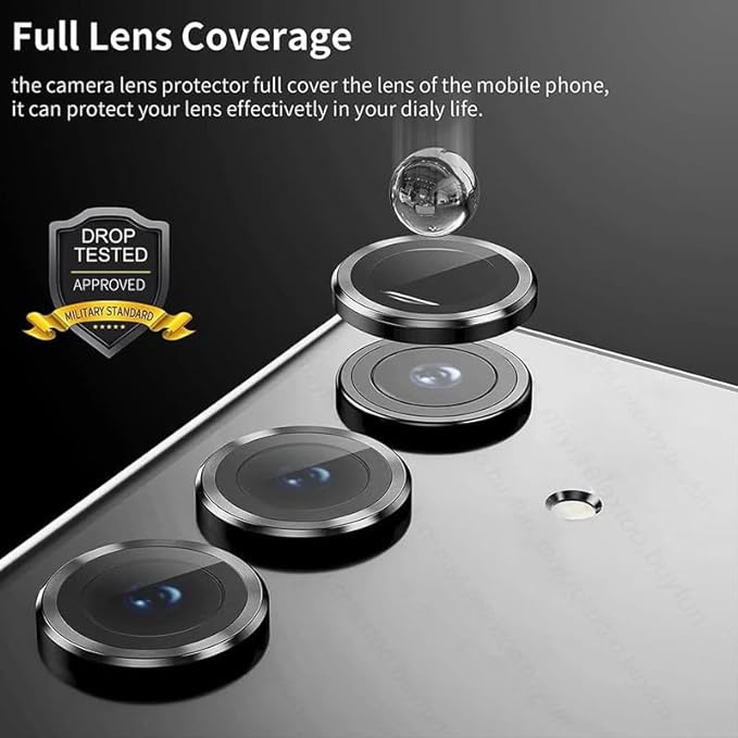 Silver Metallic camera ring lens guard for Vivo V29E