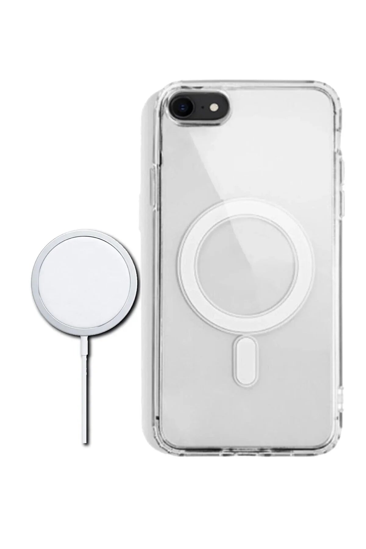 MagSafe Clear Transparent Silicone case for Apple iphone 8